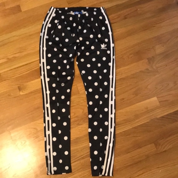 adidas polka dot track pants